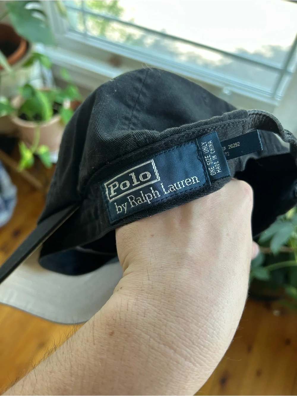 Polo Ralph Lauren cotton chino baseball cap vintage embroidered pony